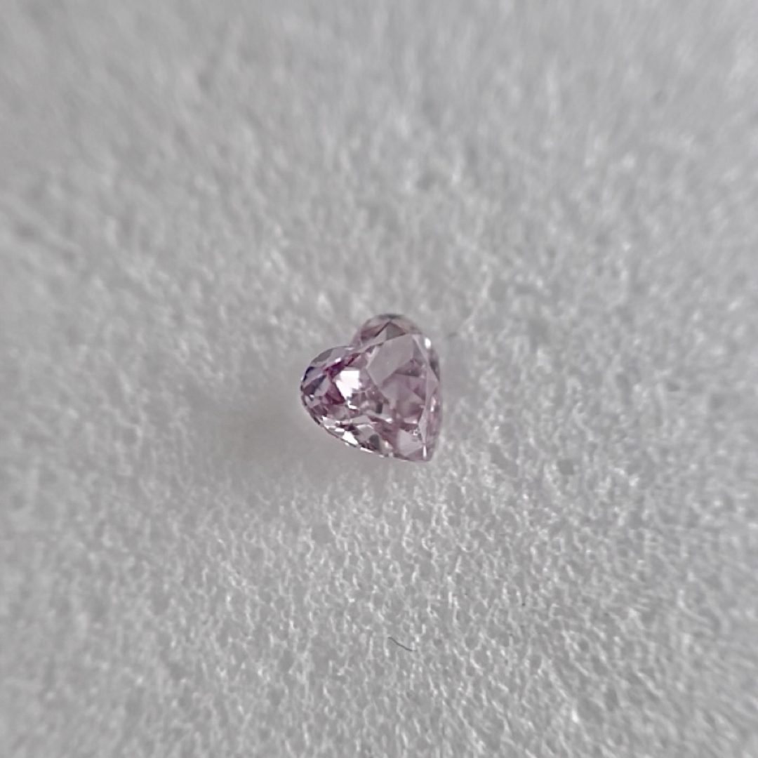 0.082ct SI-2 天然ピンクダイヤFANCY PURPLISH PINK レディースのアクセサリー(その他)の商品写真