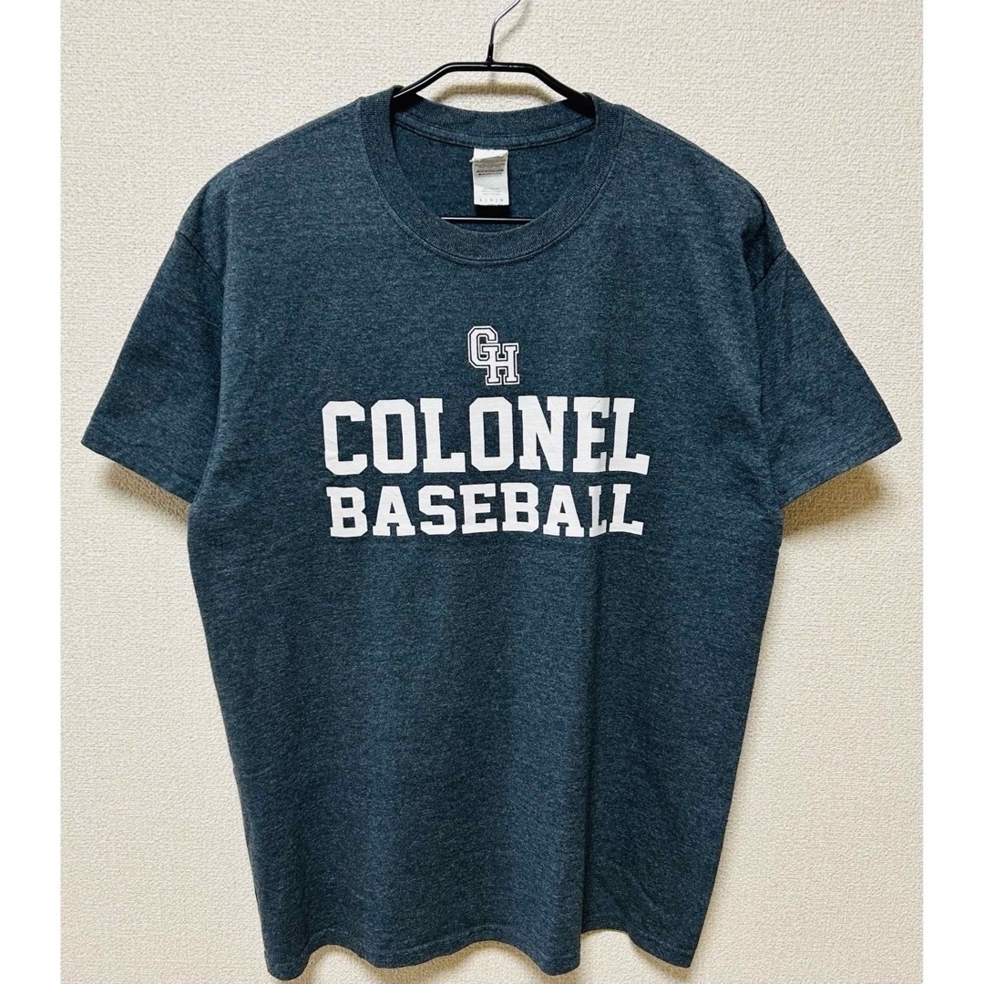 GILDAN(ギルタン)の【US古着】GILDAN baseball Tシャツ(L / ブルーグレー系) メンズのトップス(Tシャツ/カットソー(半袖/袖なし))の商品写真