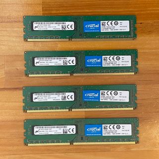 クルーシャル(crucial)のメモリ DDR3-1600 8GB 4枚 (32GB)(PCパーツ)
