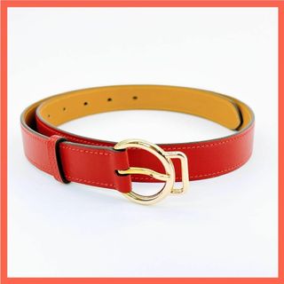 エルメス(Hermes)の【極美品！】エルメス ベルト 65～75サイズ レザー ゴールド金具 レッド (ベルト)