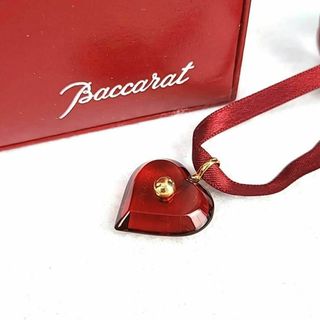 バカラ(Baccarat)の●ほぼ新品箱付△バカラ ハート アラフォリ ネックレス 750 18K レッド(ネックレス)