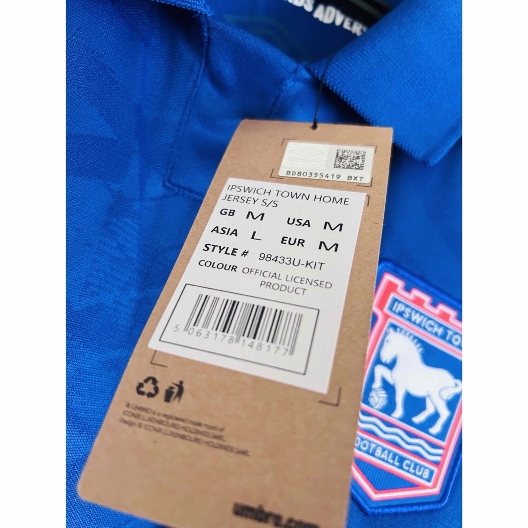 新品・未使用】Ed Sheeran イプスウィッチ・タウンFC ユニフォーム 新品・未使用】Ed Sheeran イプスウィッチ・タウンFC ユニフォーム