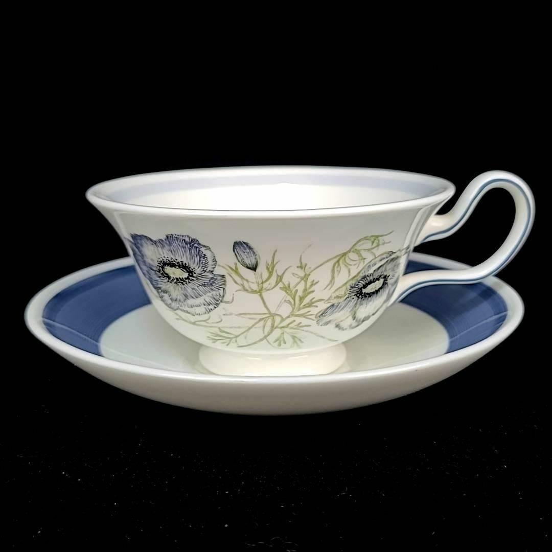 WEDGWOOD(ウェッジウッド)の●良品 ◆ ウェッジウッド　グレンミスト　カップ&ソーサー　4客　ピオニー インテリア/住まい/日用品のキッチン/食器(グラス/カップ)の商品写真