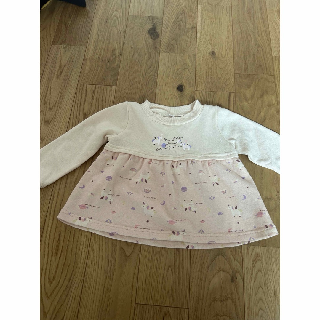 mou jon jon(ムージョンジョン)の女の子用 90㎝ キッズ/ベビー/マタニティのキッズ服女の子用(90cm~)(Tシャツ/カットソー)の商品写真