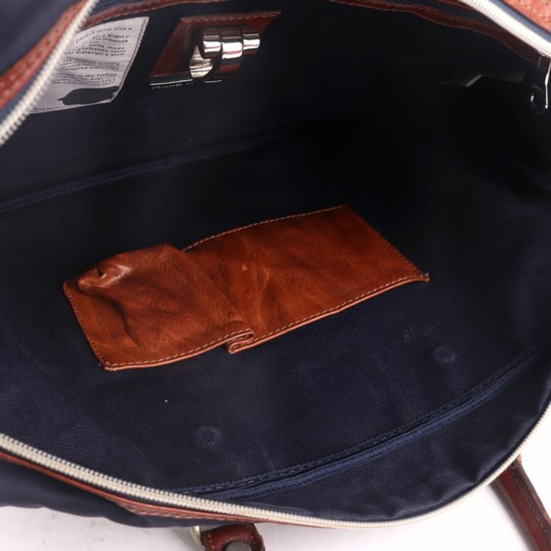 Orobianco(オロビアンコ)のオロビアンコ ビジネスバッグ 2way ブリーフケース ナイロン レザー ブランド カバン 鞄 メンズ ネイビー Orobianco メンズのバッグ(ビジネスバッグ)の商品写真