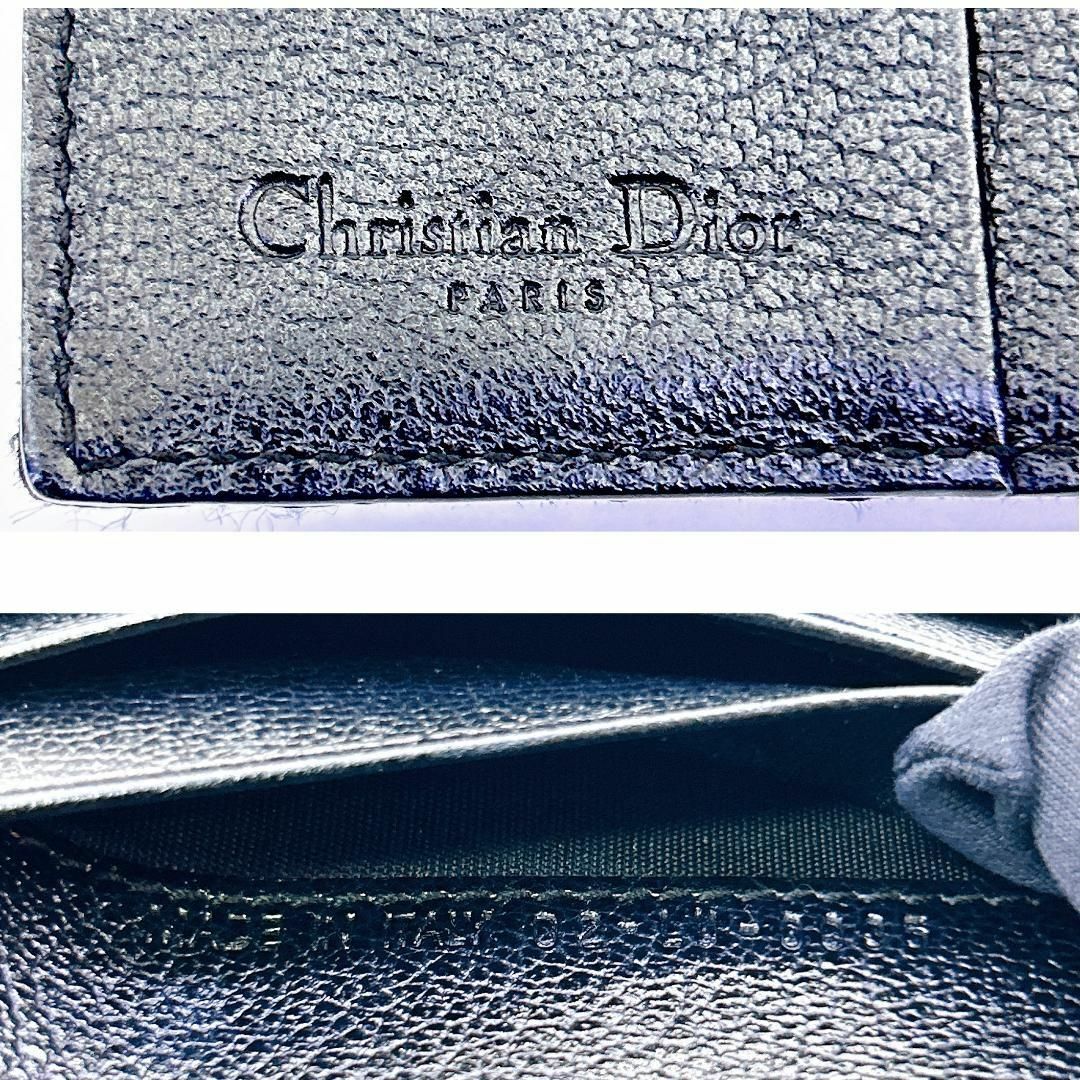 Christian Dior(クリスチャンディオール)の【美品！】クリスチャン ディオール 財布 サドル ロータス ウォレット ブラック レディースのファッション小物(財布)の商品写真
