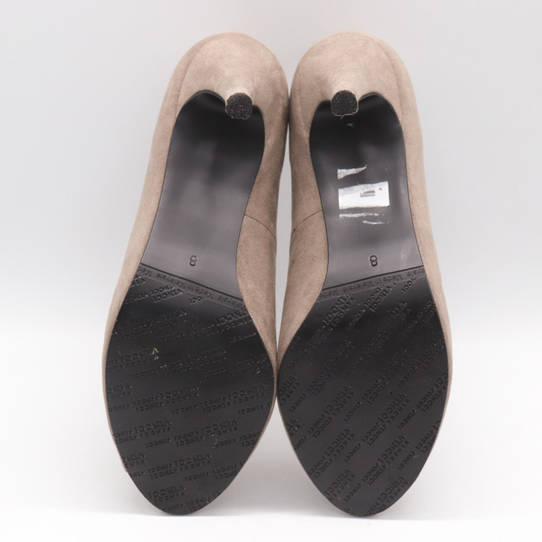 ヴィンチ パンプス オープントゥ ハイヒール スウェード 靴 シューズ レディース 8サイズ グレー VINCCI レディースの靴/シューズ(ハイヒール/パンプス)の商品写真