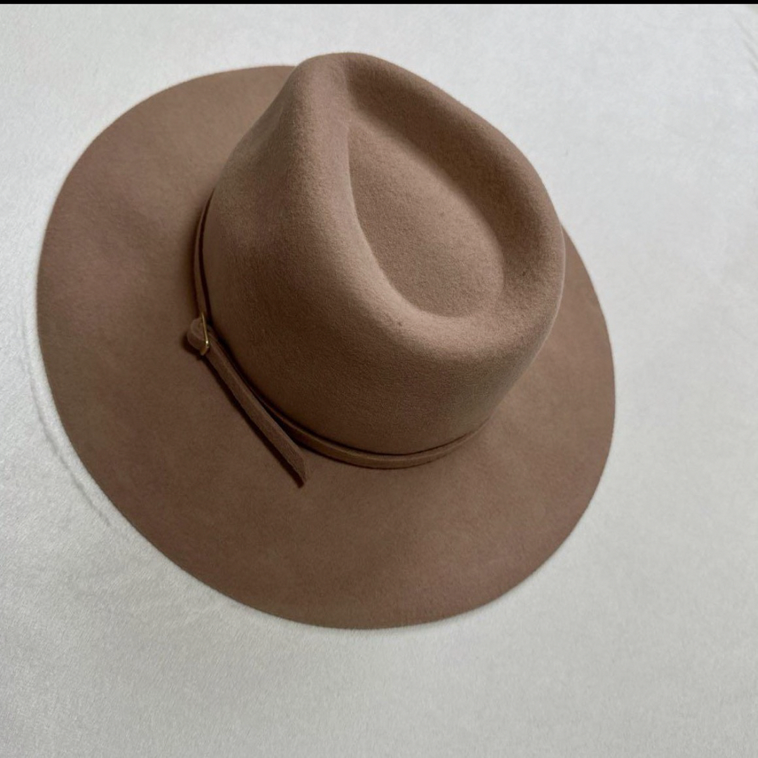 rienda(リエンダ)のrienda ウール ハット 女優帽 中折れハット ベージュ リエンダ レディースの帽子(ハット)の商品写真