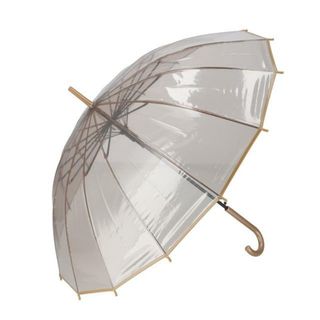 amusant sous la pluie プラスチック傘 16本骨 55cm(傘)