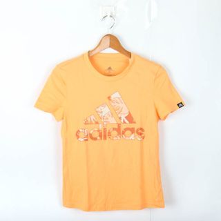 アディダス(adidas)のアディダス 半袖Tシャツ ビッグロゴT スポーツウエア レディース Lサイズ オレンジ adidas(Tシャツ(半袖/袖なし))