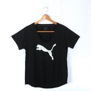 プーマ(PUMA)のプーマ 半袖Tシャツ ビッグロゴT スポーツウエア レディース Mサイズ ブラック PUMA(Tシャツ(半袖/袖なし))