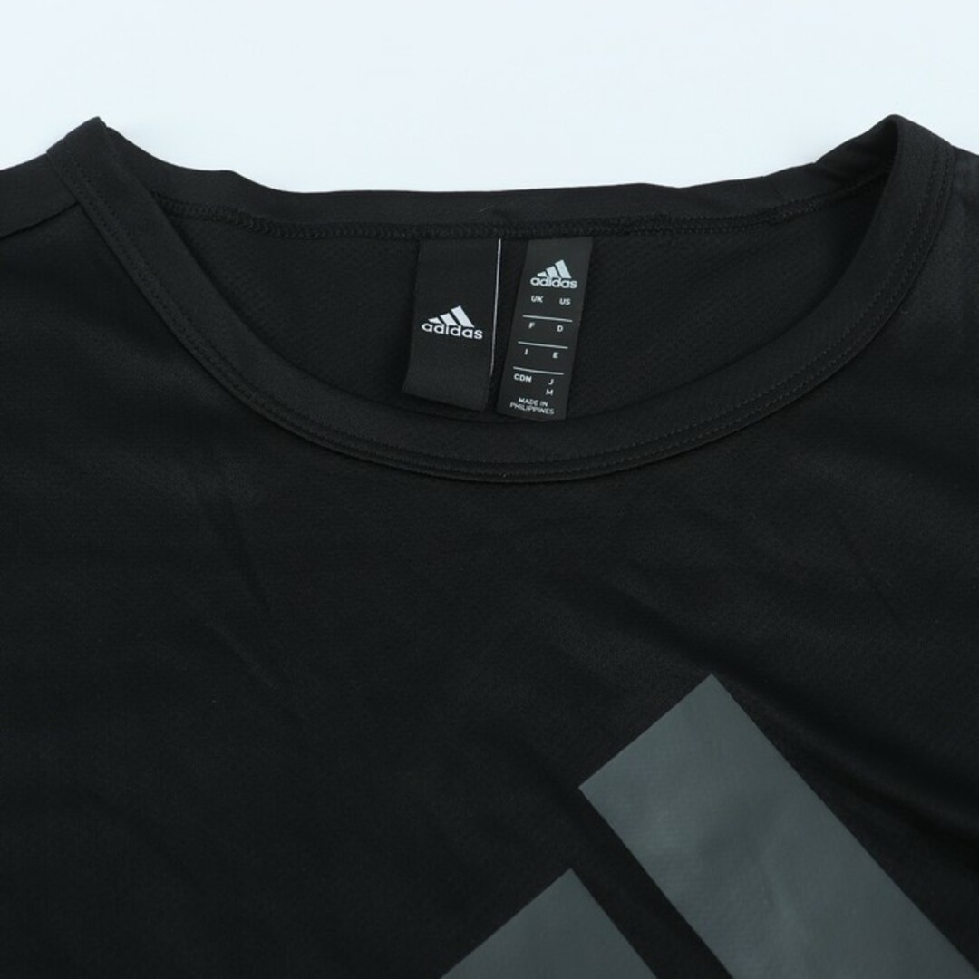 adidas(アディダス)のアディダス 半袖Tシャツ ビッグロゴT スポーツウエア レディース Mサイズ ブラック adidas レディースのトップス(Tシャツ(半袖/袖なし))の商品写真