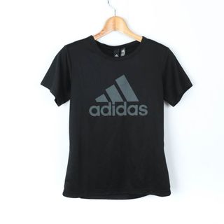 アディダス(adidas)のアディダス 半袖Tシャツ ビッグロゴT スポーツウエア レディース Mサイズ ブラック adidas(Tシャツ(半袖/袖なし))