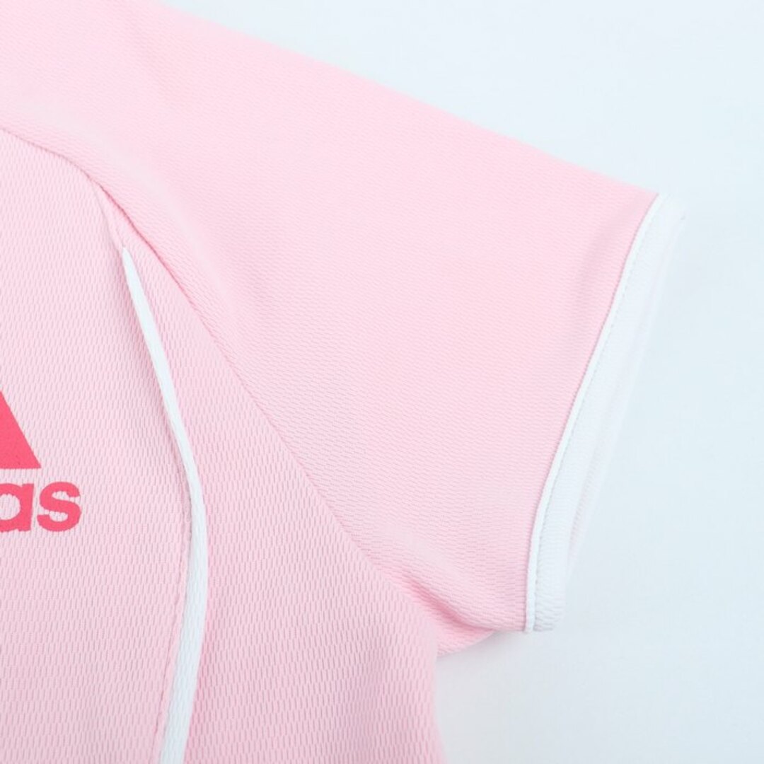 adidas(アディダス)のアディダス 半袖Tシャツ ロゴT スポーツウエア クライマライト UVケア レディース Mサイズ ピンク adidas レディースのトップス(Tシャツ(半袖/袖なし))の商品写真