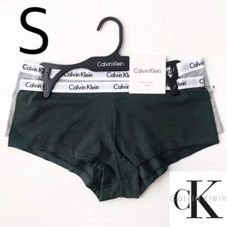 カルバンクライン(Calvin Klein)のCalvin レア 下着 USA カルバンクライン ボーイ ショーツ 2枚 S(ショーツ)