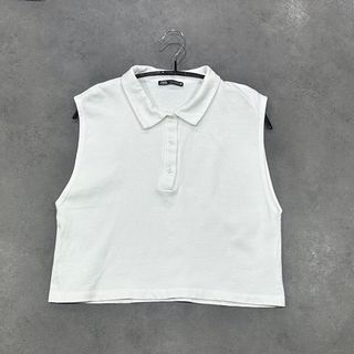 ザラ(ZARA)のZARA ザラ　ポロシャツ　ノースリーブ　タンクトップ(ポロシャツ)