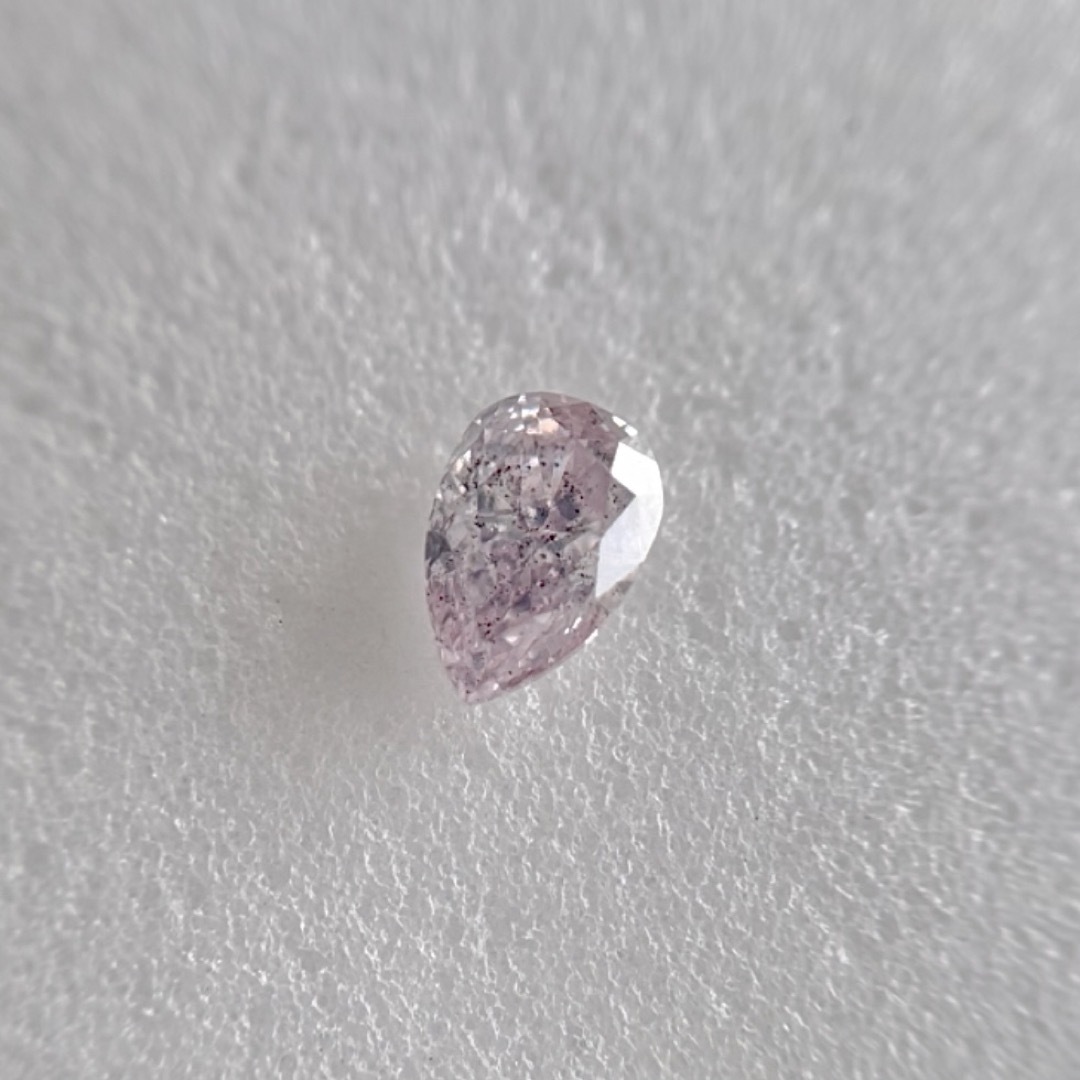 大粒0.203ct 天然ピンクダイヤモンドLIGHT PURPLISH PINK レディースのアクセサリー(その他)の商品写真