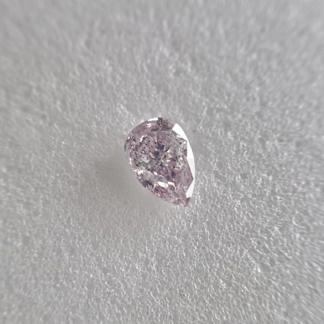 大粒0.203ct 天然ピンクダイヤモンドLIGHT PURPLISH PINK レディースのアクセサリー(その他)の商品写真