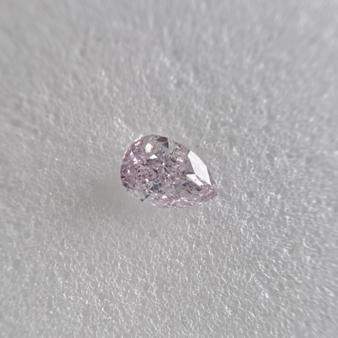 大粒0.203ct 天然ピンクダイヤモンドLIGHT PURPLISH PINK レディースのアクセサリー(その他)の商品写真