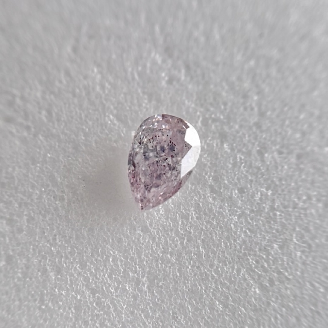 大粒0.203ct 天然ピンクダイヤモンドLIGHT PURPLISH PINK レディースのアクセサリー(その他)の商品写真