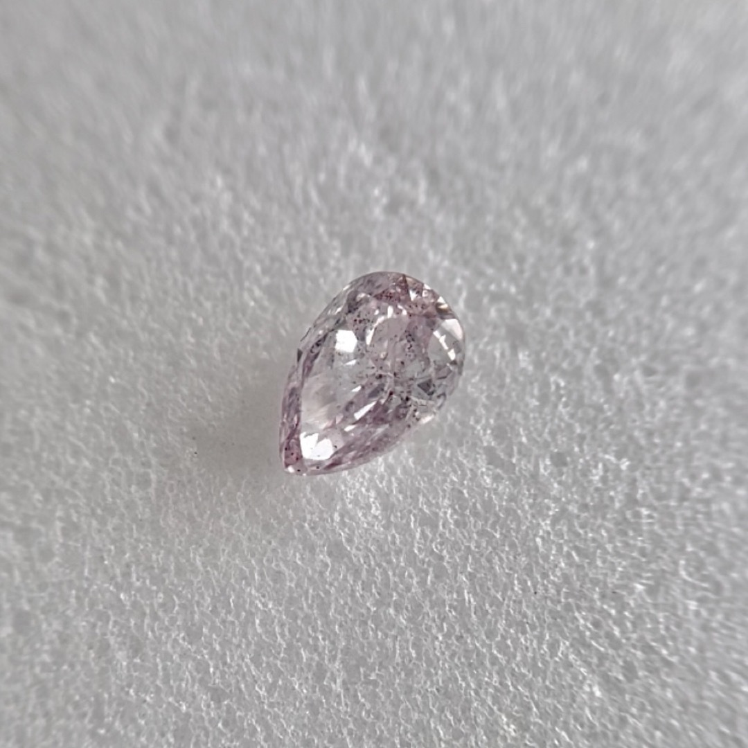 大粒0.203ct 天然ピンクダイヤモンドLIGHT PURPLISH PINK レディースのアクセサリー(その他)の商品写真