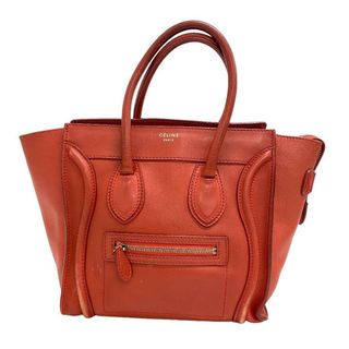 セリーヌ(celine)のセリーヌ CELINE ハンドバッグ
 ラゲージ マイクロショッパー  レッド(ハンドバッグ)