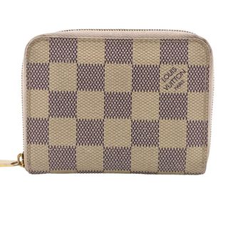 ルイヴィトン(LOUIS VUITTON)のルイヴィトン LOUIS VUITTON コインケース
 ダミエ アズール コンパクト ラウンドファスナー ジッピーコインパース N63069 ホワイト(コインケース)