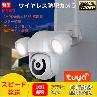 庭監視WIFIカメラ 屋外TUYA防犯カメラ 動き検出 双方向音声 IP66(防犯カメラ)