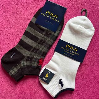 ポロラルフローレン(POLO RALPH LAUREN)のポロ ラルフローレン  メンズ 靴下 2足セット！(ソックス)