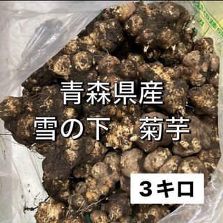 青森県産  栽培中農薬不使用 菊芋 3キロ(野菜)
