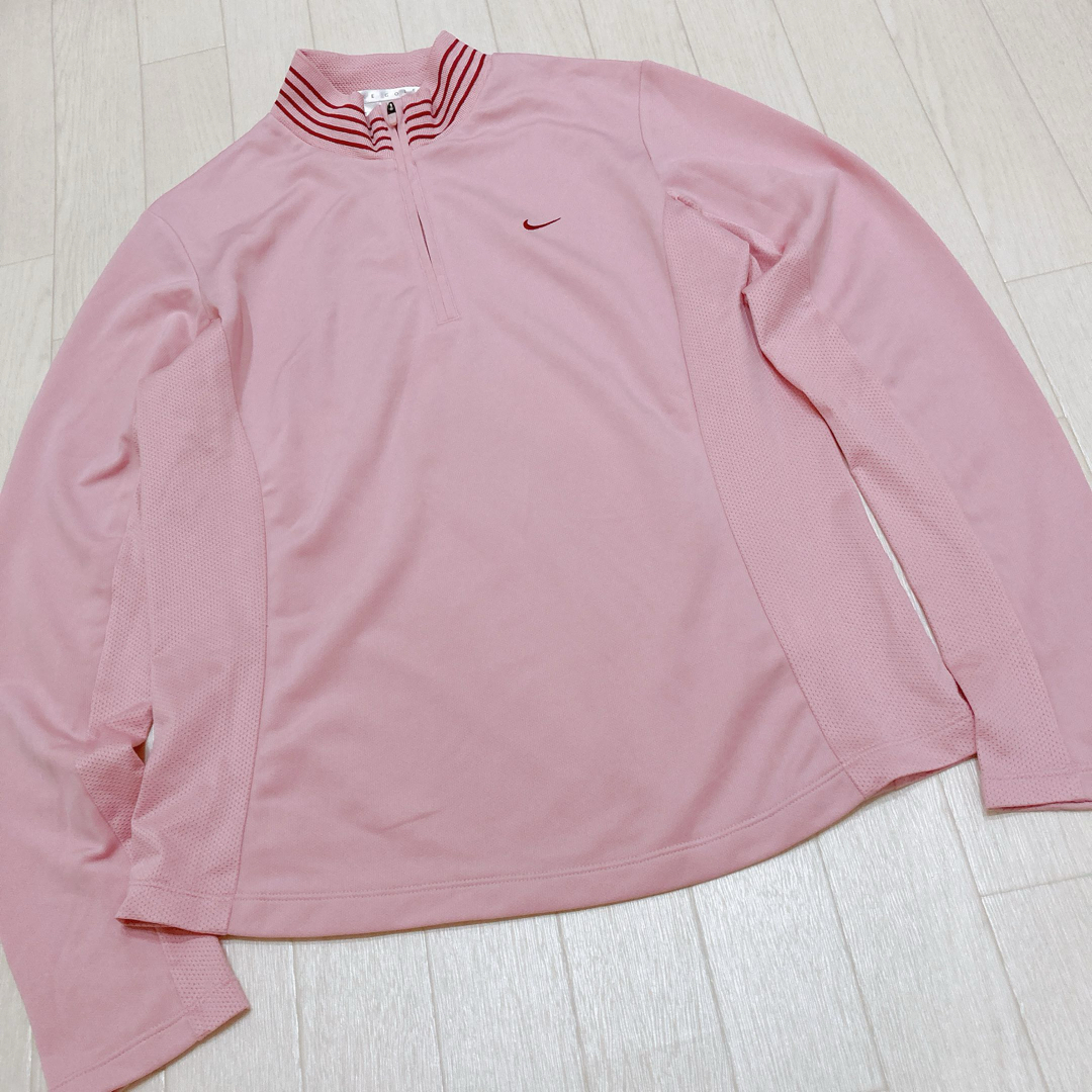 NIKE(ナイキ)のNIKE golf ナイキ　ゴルフウェア　 ジャージ　ピンク　レディースM スポーツ/アウトドアのゴルフ(ウエア)の商品写真