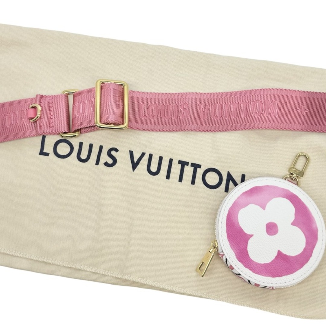 LOUIS VUITTON(ルイヴィトン)のルイヴィトン LOUIS VUITTON オンザゴーPM オンザゴー PM モノグラム フラワー LV バイ・ザ・プール バッグ トートバッグ ショルダーバッグ モノグラム・キャンバス ホワイト ピンク 白 ゴールド金具 2wayバッグ レディースのバッグ(トートバッグ)の商品写真