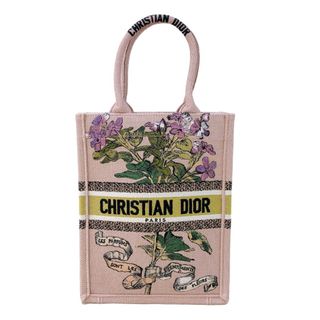 クリスチャンディオール(Christian Dior)の　クリスチャン・ディオール Christian Dior ブックトート バーティカル ピンク ジャガード レディース ハンドバッグ(ハンドバッグ)