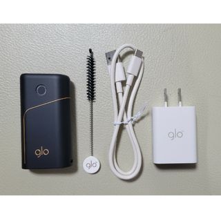 グロー(glo)の【美品】グロープロ　glo plo　充電器・ブラシセット(タバコグッズ)