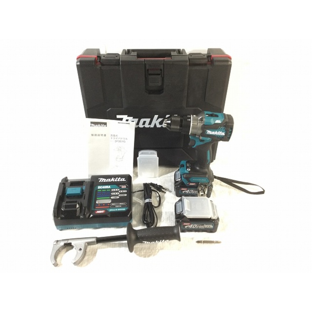 Makita(マキタ)の☆未使用品☆ makita マキタ 40Vmax 充電式ドライバドリル DF001GRDX バッテリ2個(40V 2.5Ah) 充電器 ケース付き 89129 自動車/バイクのバイク(工具)の商品写真