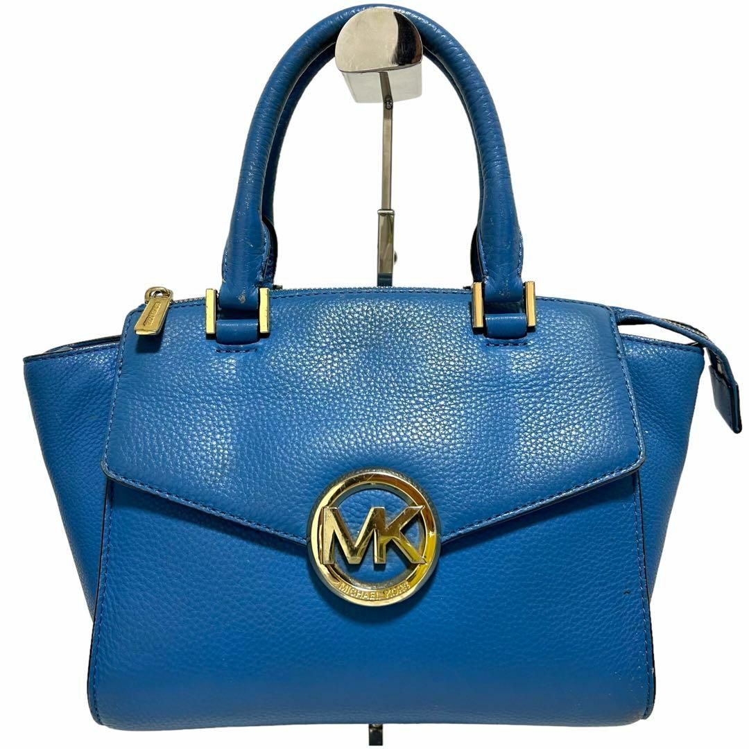 Michael Kors(マイケルコース)の美品　マイケルコース　2way ショルダーバッグ　ハンドバッグ　レザー　ロゴ金具 レディースのバッグ(ショルダーバッグ)の商品写真