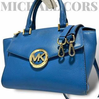 マイケルコース(Michael Kors)の美品　マイケルコース　2way ショルダーバッグ　ハンドバッグ　レザー　ロゴ金具(ショルダーバッグ)