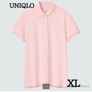 UNIQLO - 【新品】ユニクロ ストレッチカノコポロシャツ ピンク XLサイズ