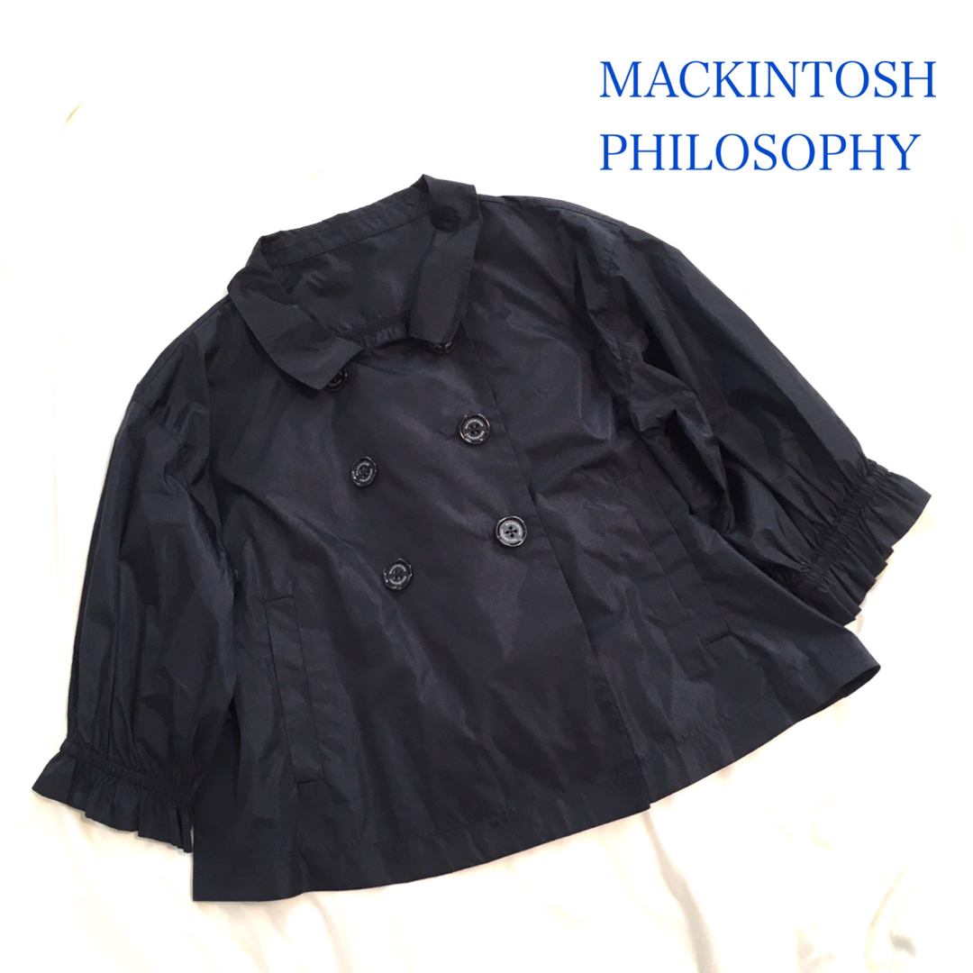 MACKINTOSH PHILOSOPHY(マッキントッシュフィロソフィー)の【試着のみ】MACKINTOSH PHILOSOPHY ショートトレンチ 38 レディースのジャケット/アウター(トレンチコート)の商品写真