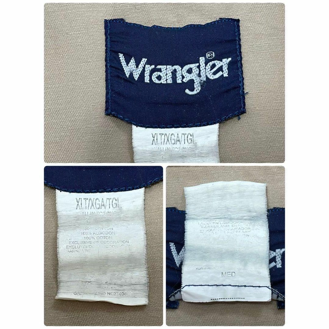 Wrangler(ラングラー)のラングラー　長袖シャツ　ビッグシルエット　ダブルポケット　ワーク　ベージュ　XL メンズのトップス(シャツ)の商品写真