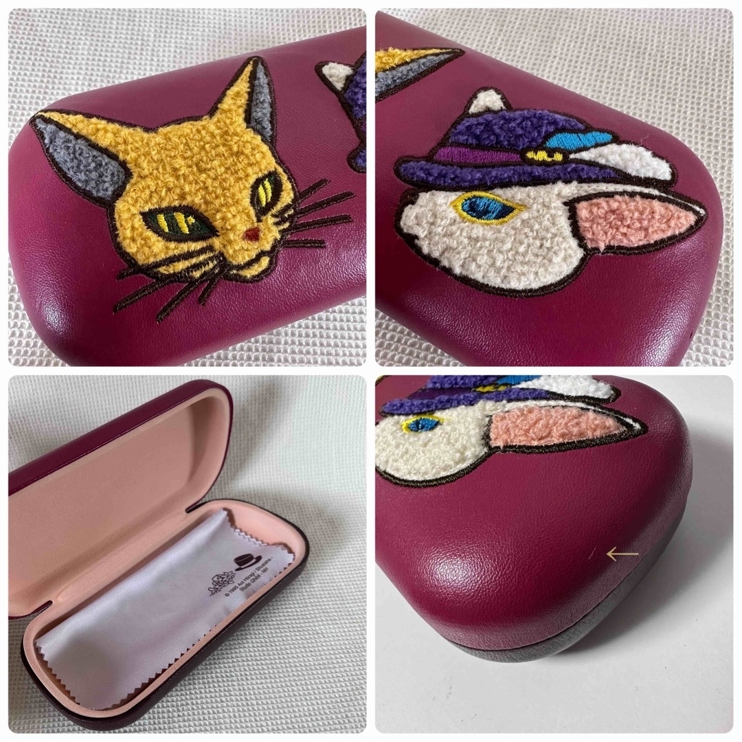 ジブリ(ジブリ)のジブリ　メガネケース　耳をすませば　刺繍　バロン & ルイーゼ　送料無料 エンタメ/ホビーのおもちゃ/ぬいぐるみ(キャラクターグッズ)の商品写真