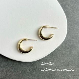 No.453  フープピアス　フープ　リング　大人　ゴールド(ピアス)