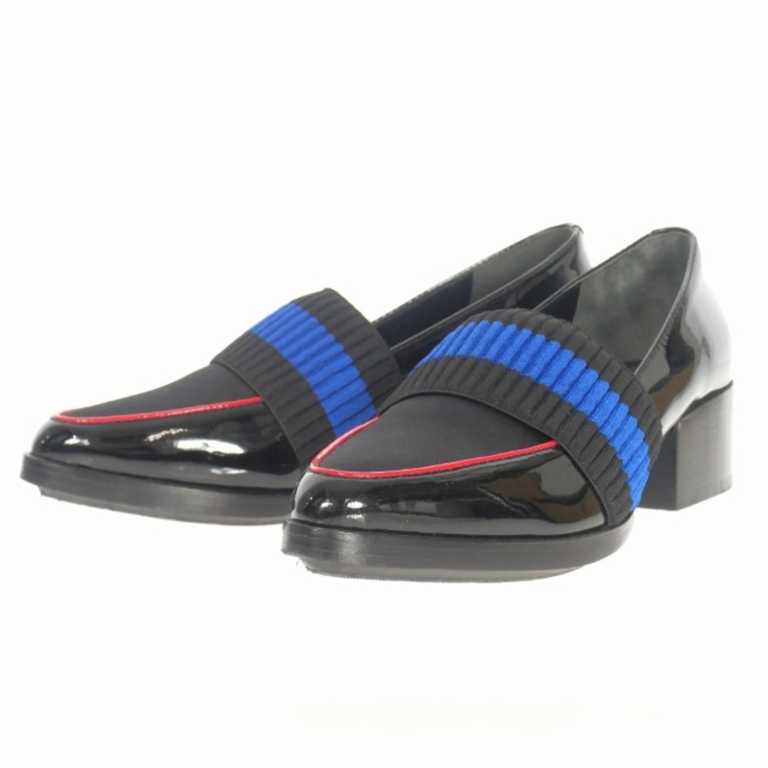 3.1 Phillip Lim(スリーワンフィリップリム)の3.1 phillip lim エナメルローファー 靴 35.5 ブラック 黒 レディースの靴/シューズ(ローファー/革靴)の商品写真
