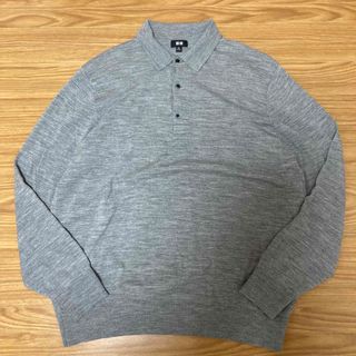 ユニクロ(UNIQLO)のuniqlo ユニクロ　ビッグシルエット　3XL  ニットポロ　襟(ニット/セーター)