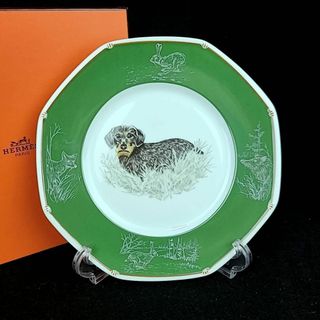 エルメス(Hermes)の●未使用 ◆ エルメス　犬　ドッグ　プレート　1枚　箱つき　ダックスフンド(食器)