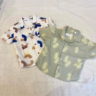 ザラキッズ(ZARA KIDS)のZARA kids シャツ　柄　キッズ　ベビー　86サイズ(シャツ/カットソー)