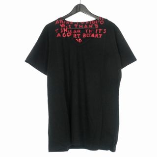 マルタンマルジェラ(Maison Martin Margiela)のメゾンマルジェラ 20SS エイズT カットソー 半袖 S 黒(Tシャツ/カットソー(半袖/袖なし))