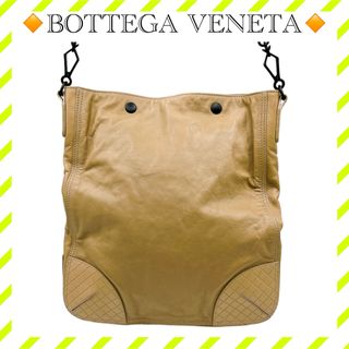 ボッテガヴェネタ(Bottega Veneta)の極美品 ボッテガヴェネタ レザー ショルダーバッグ ベージュ レディース 希少品(ショルダーバッグ)