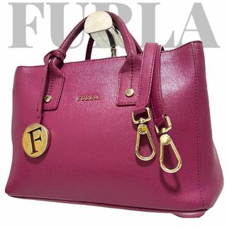 フルラ(Furla)の美品　フルラ　2way ショルダーバッグ　ハンドバッグ　PVC　ロゴ金具(ショルダーバッグ)