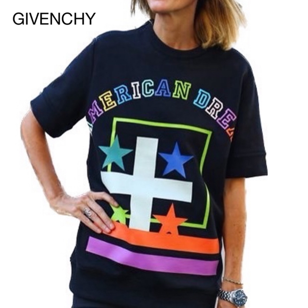 GIVENCHY(ジバンシィ)のGIVENCHY ジバンシー AMERICAN DREAMトレーナー 半袖   レディースのトップス(トレーナー/スウェット)の商品写真